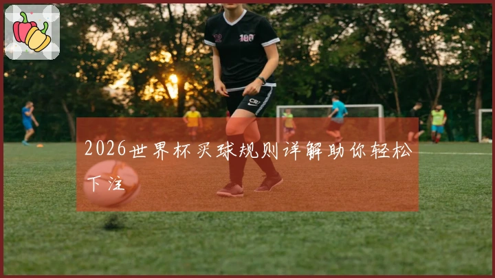 2026世界杯买球规则详解助你轻松下注